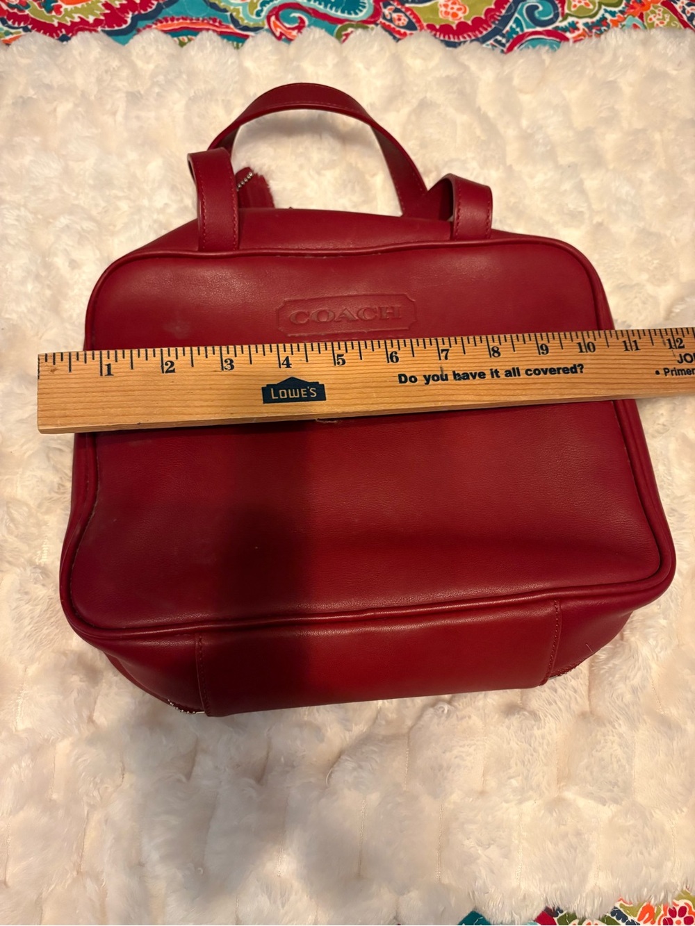 Coach leather handbag full zipper. Unique! - Picture 9 of 11